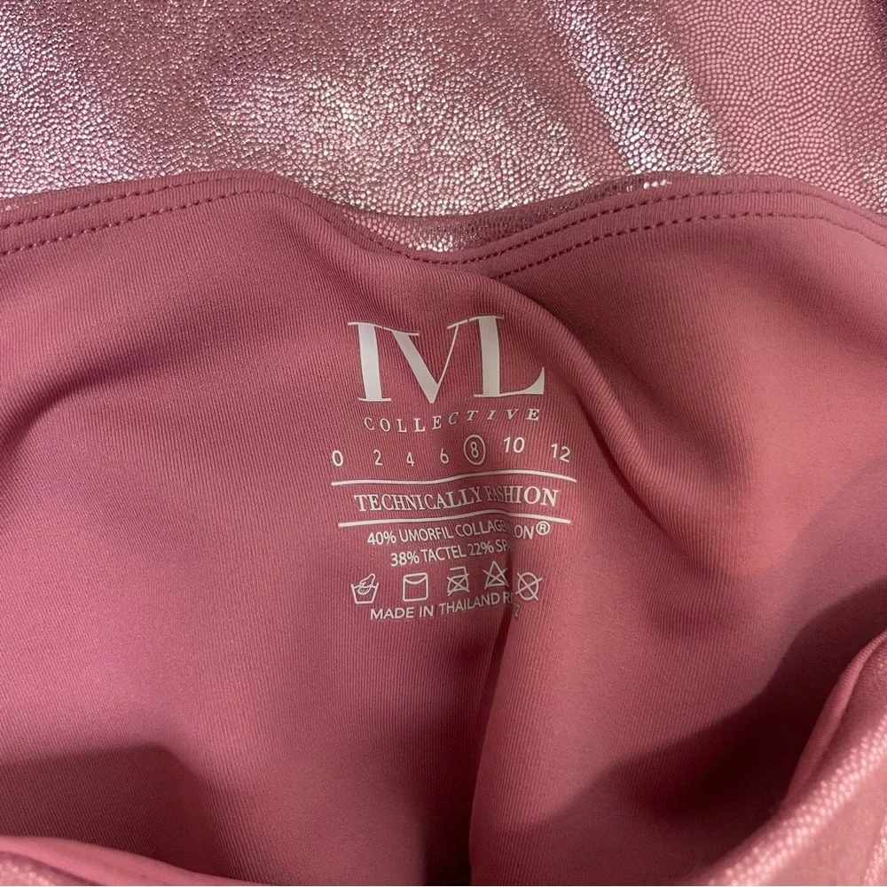 NWT IVL Legging Rose Gold Shimmer Pink Tight‎ 8